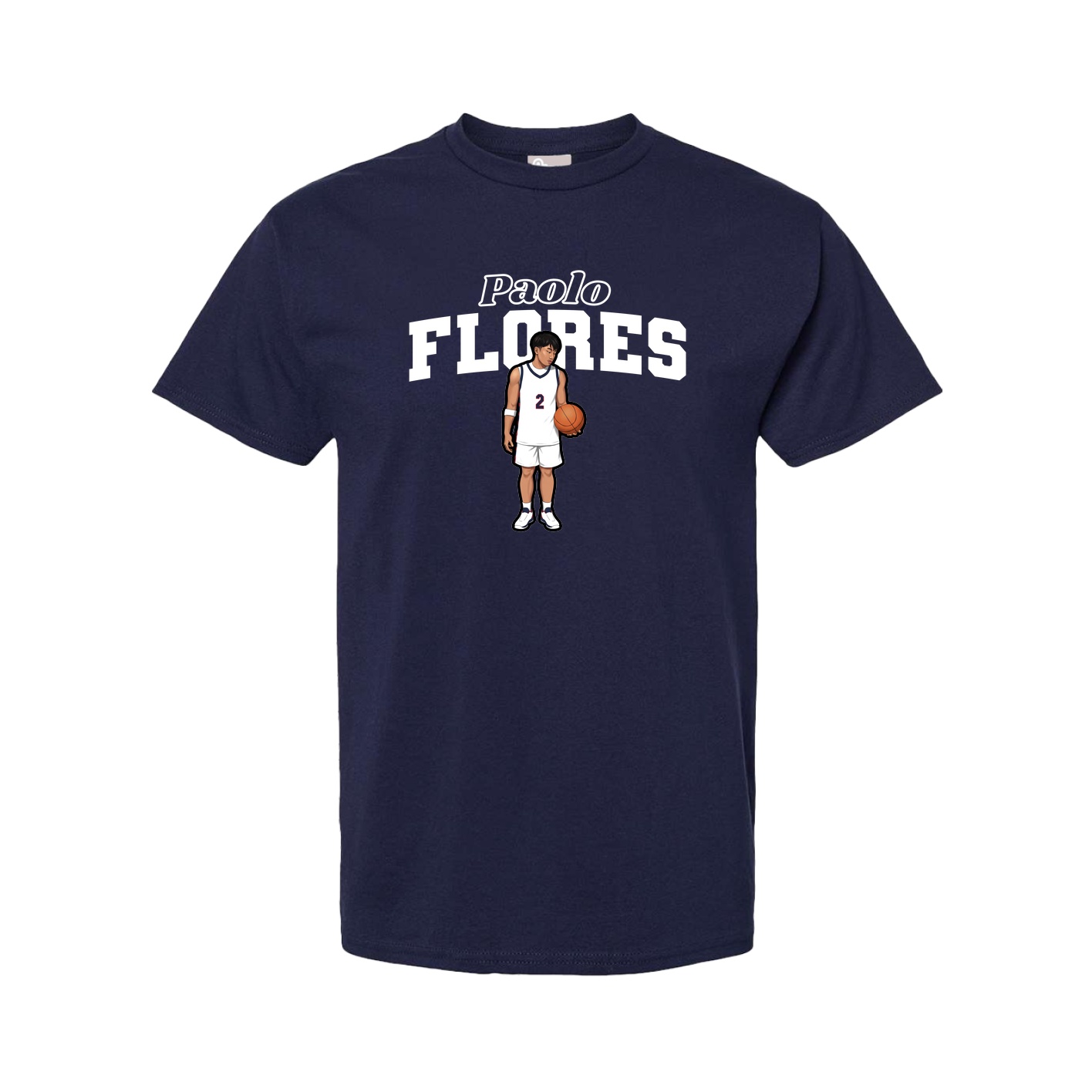 Youth Tee — Name Arch in Navy
