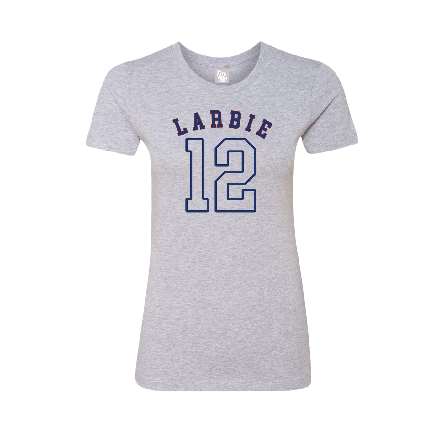 Fitted Women's Tee — Shirsey Arch in Grey