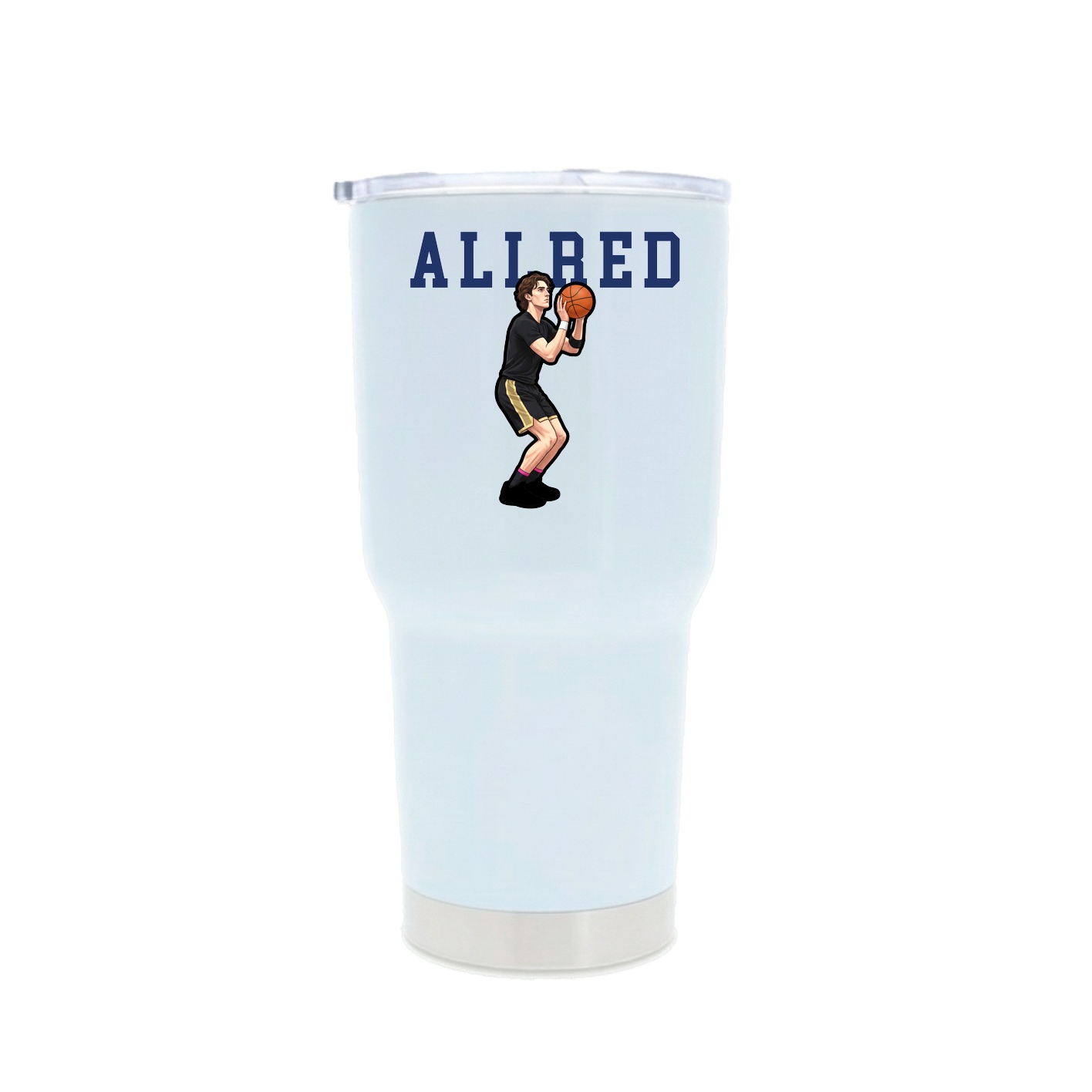 30oz Stainless Steel Tumbler — Shirsey in White
