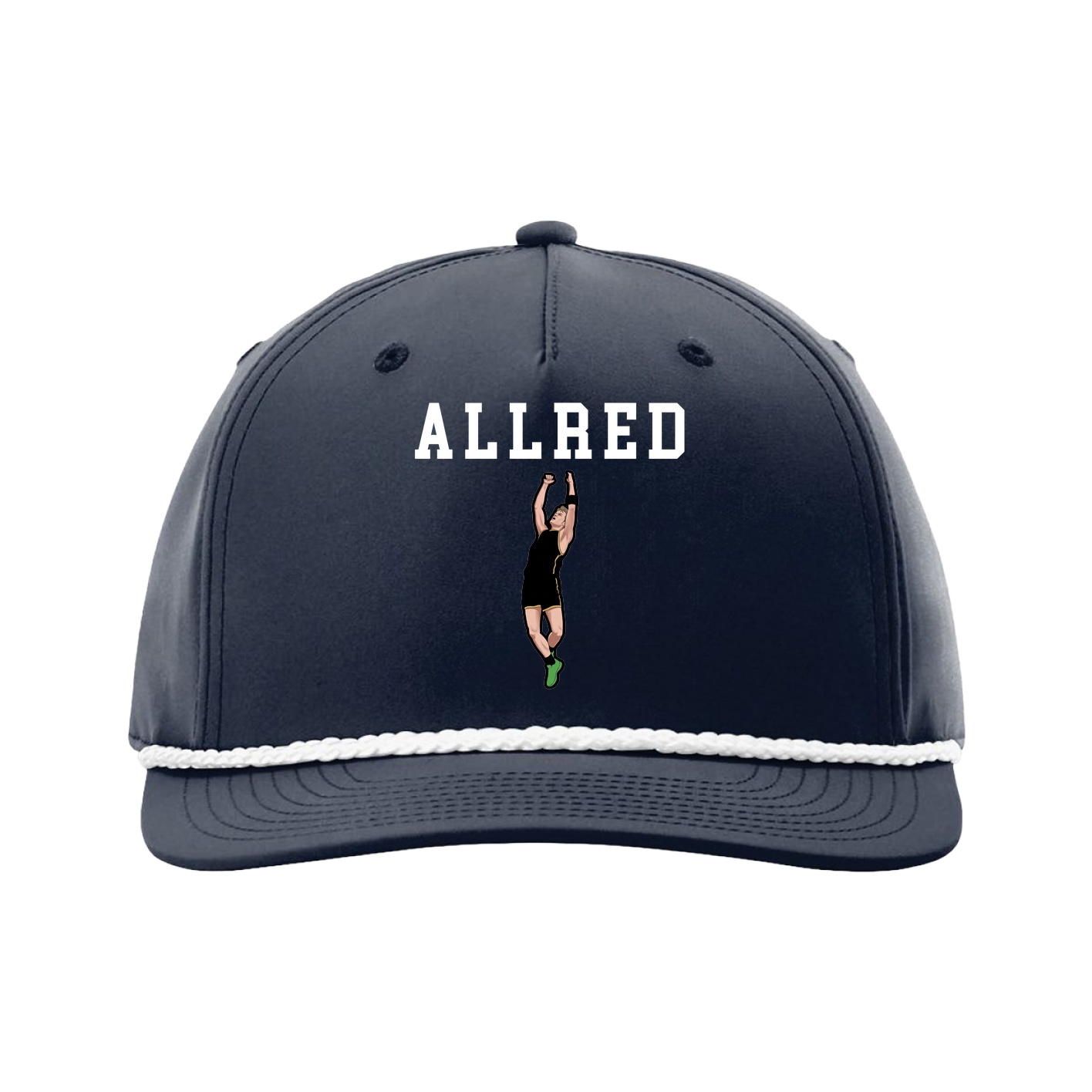 Five-Panel Classic Rope Cap — Shirsey in Navy