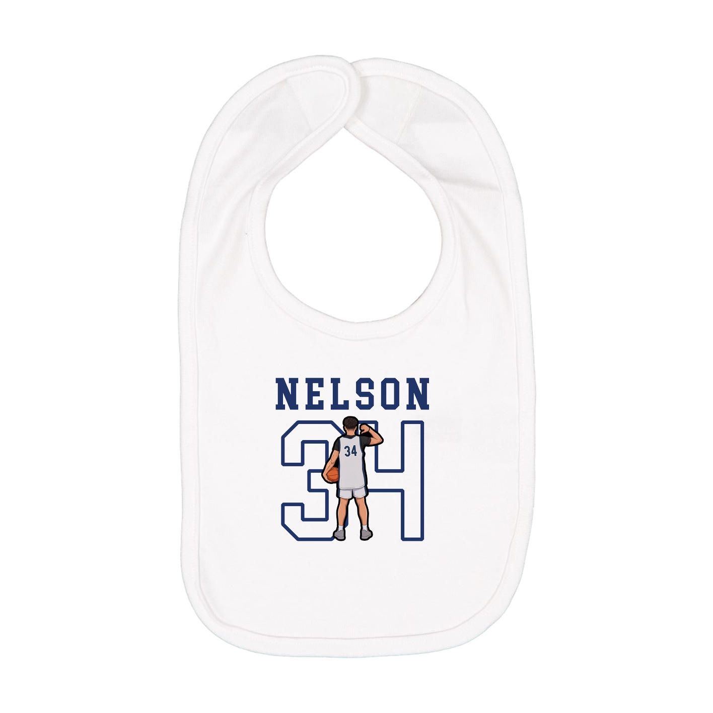Infant Bib — Shirsey in White