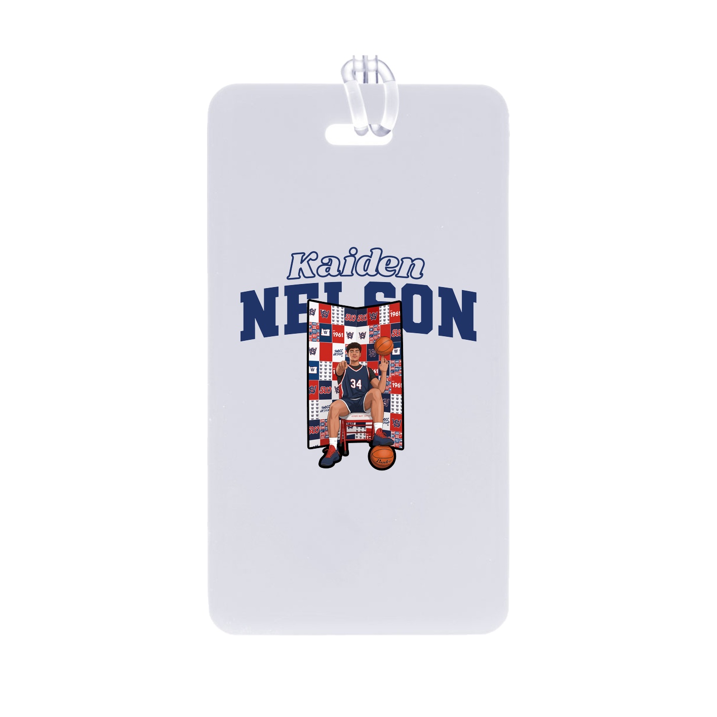 Bag Tag — Name Arch in Classic