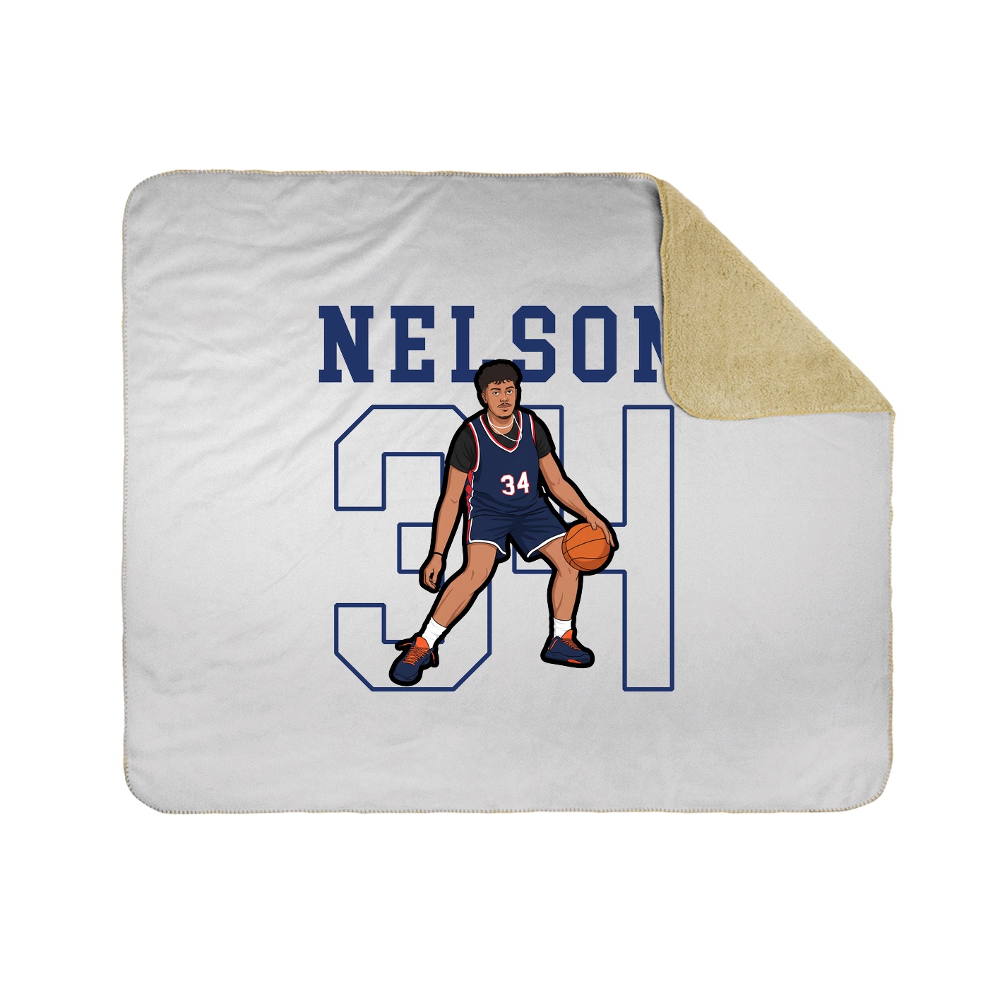 50x60 Sherpa Lined Throw Blanket
