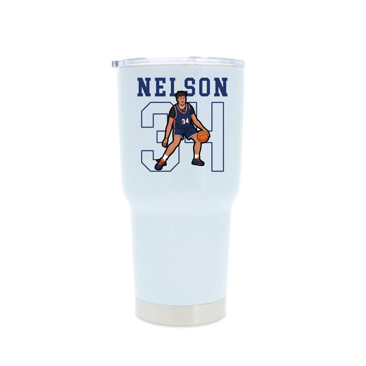 30oz Stainless Steel Tumbler — Shirsey in White