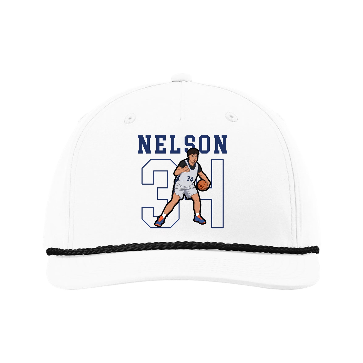Five-Panel Classic Rope Cap — Shirsey in White