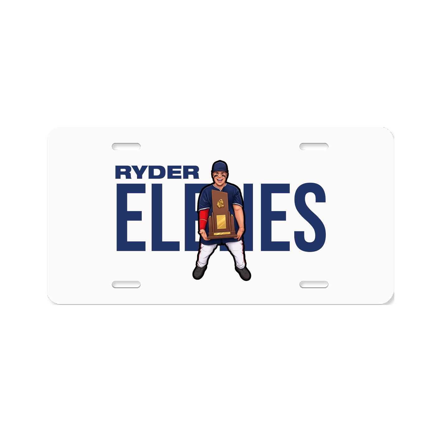 License Plate — Player Name in Classic