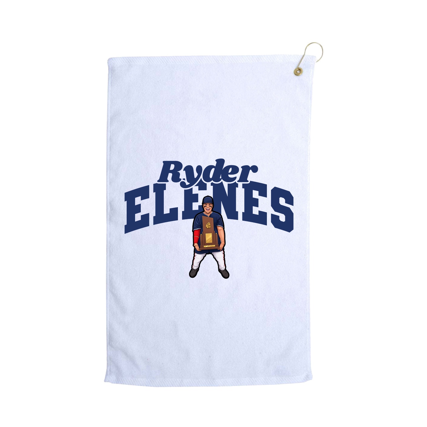 Golf Towel — Signature Arch in White