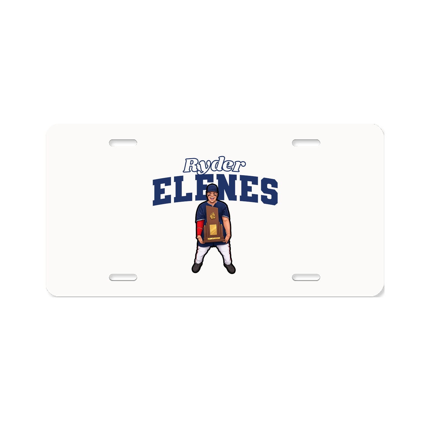 License Plate — Name Arch in Classic