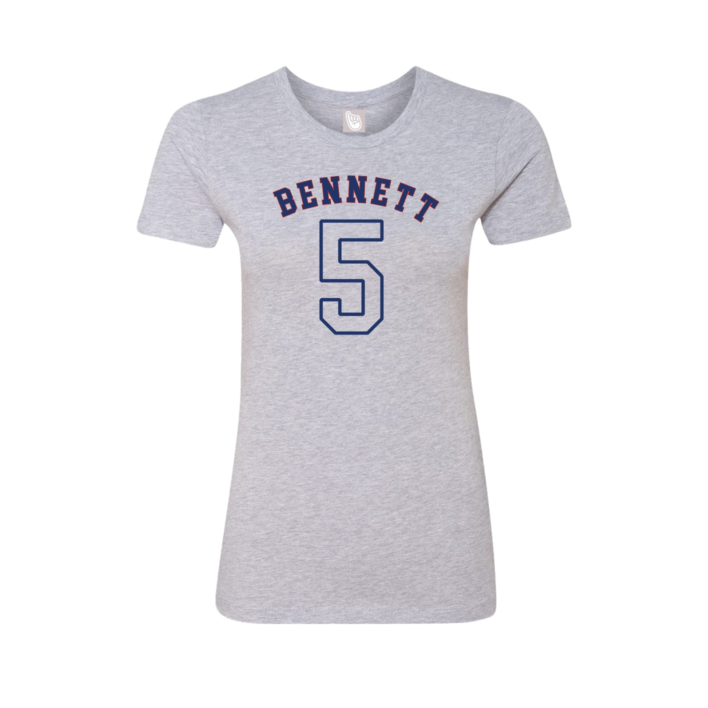Fitted Women's Tee — Shirsey Arch in Grey