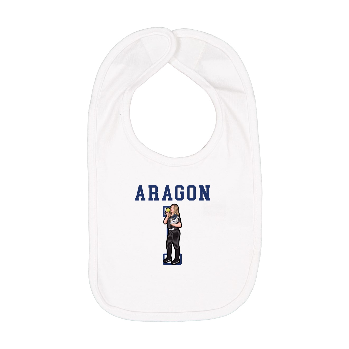 Infant Bib — Shirsey in White