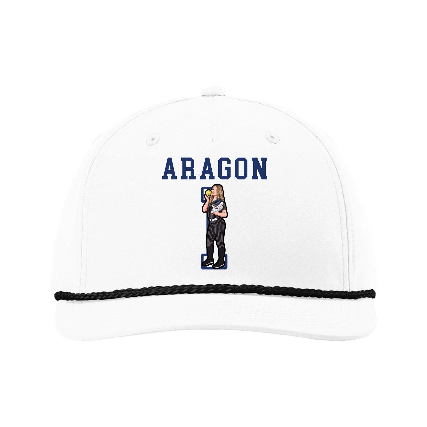 Five-Panel Classic Rope Cap — Shirsey in White
