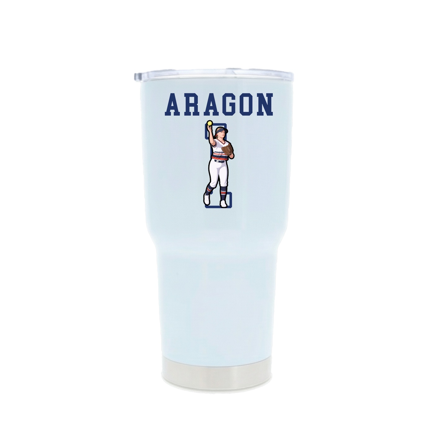 30oz Stainless Steel Tumbler — Shirsey in White
