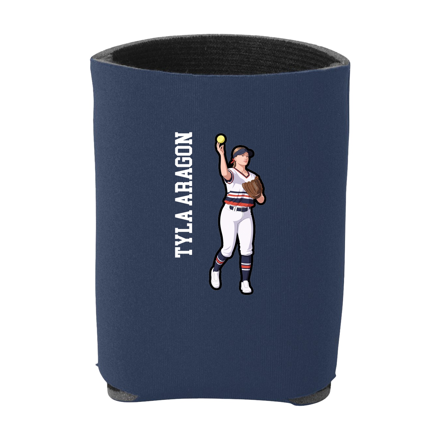 Can Holder — Name Vertical in Navy