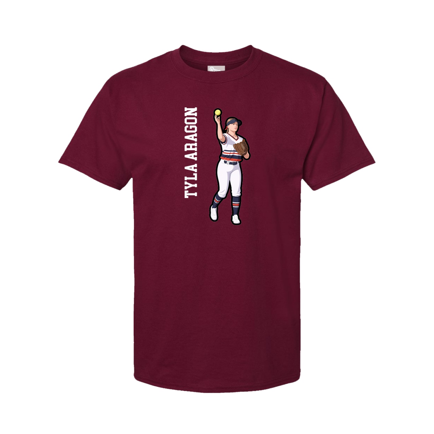 Tee — Name Vertical in Cardinal