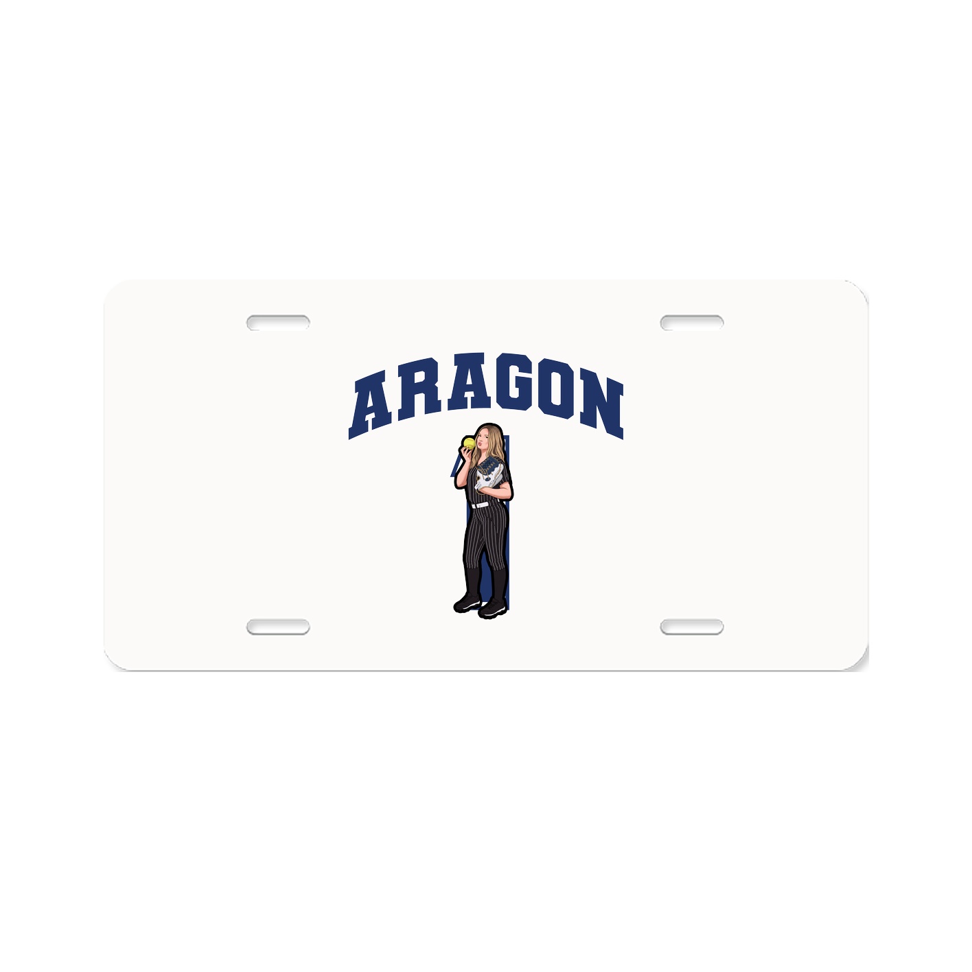 License Plate — Number in Classic