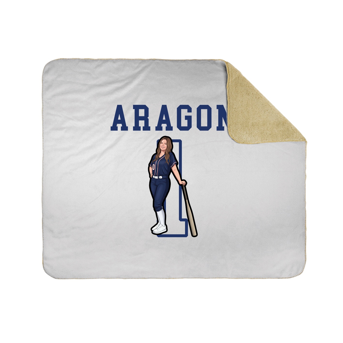 Throw Blanket — Shirsey in White