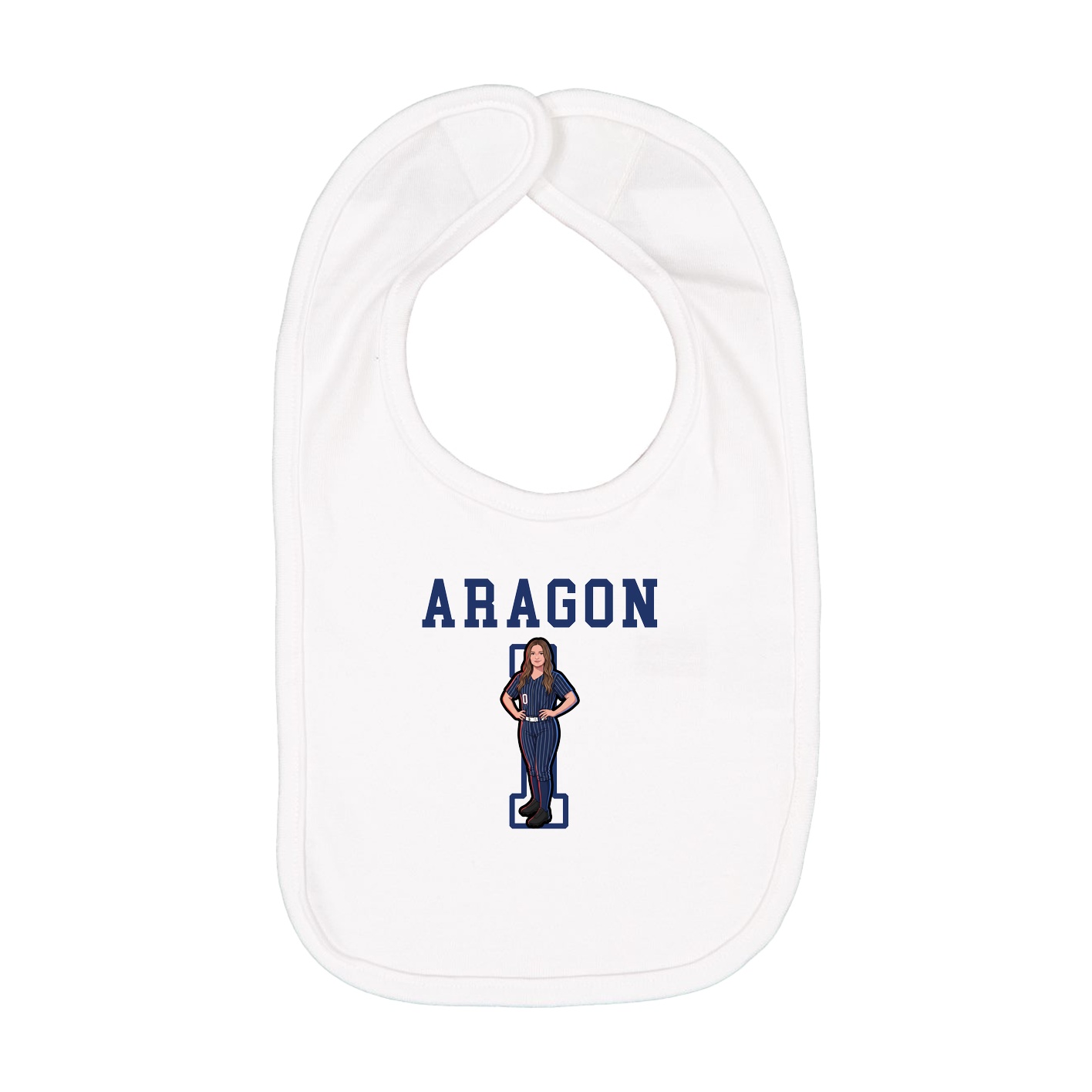 Infant Bib — Shirsey in White