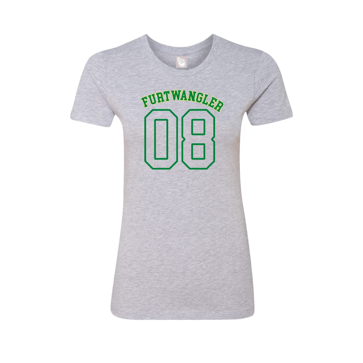 Fitted Women's Tee — Shirsey Arch in Grey
