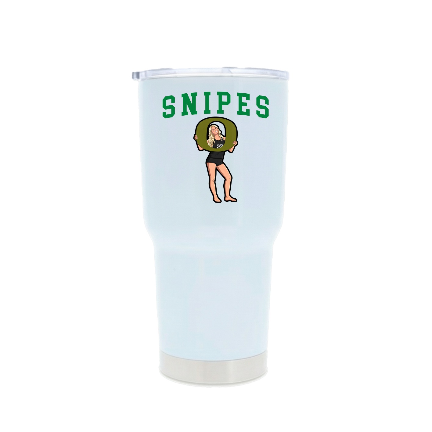 30oz Stainless Steel Tumbler — Shirsey in White