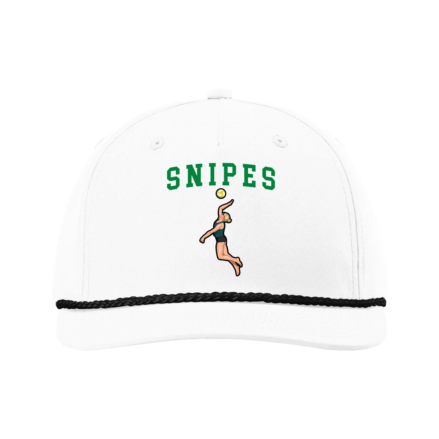 Five-Panel Classic Rope Cap — Shirsey in White