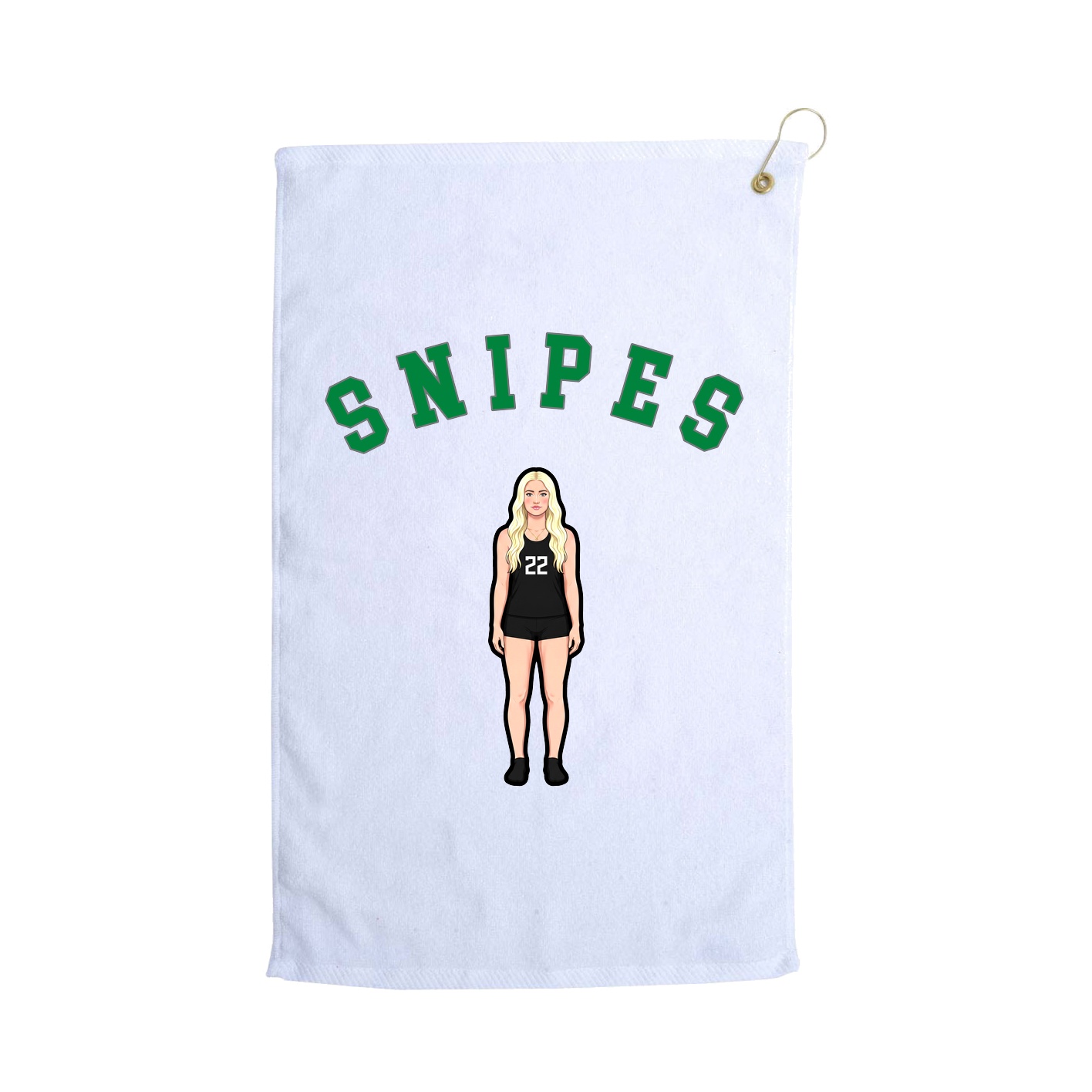 Golf Towel — Shirsey Arch in White
