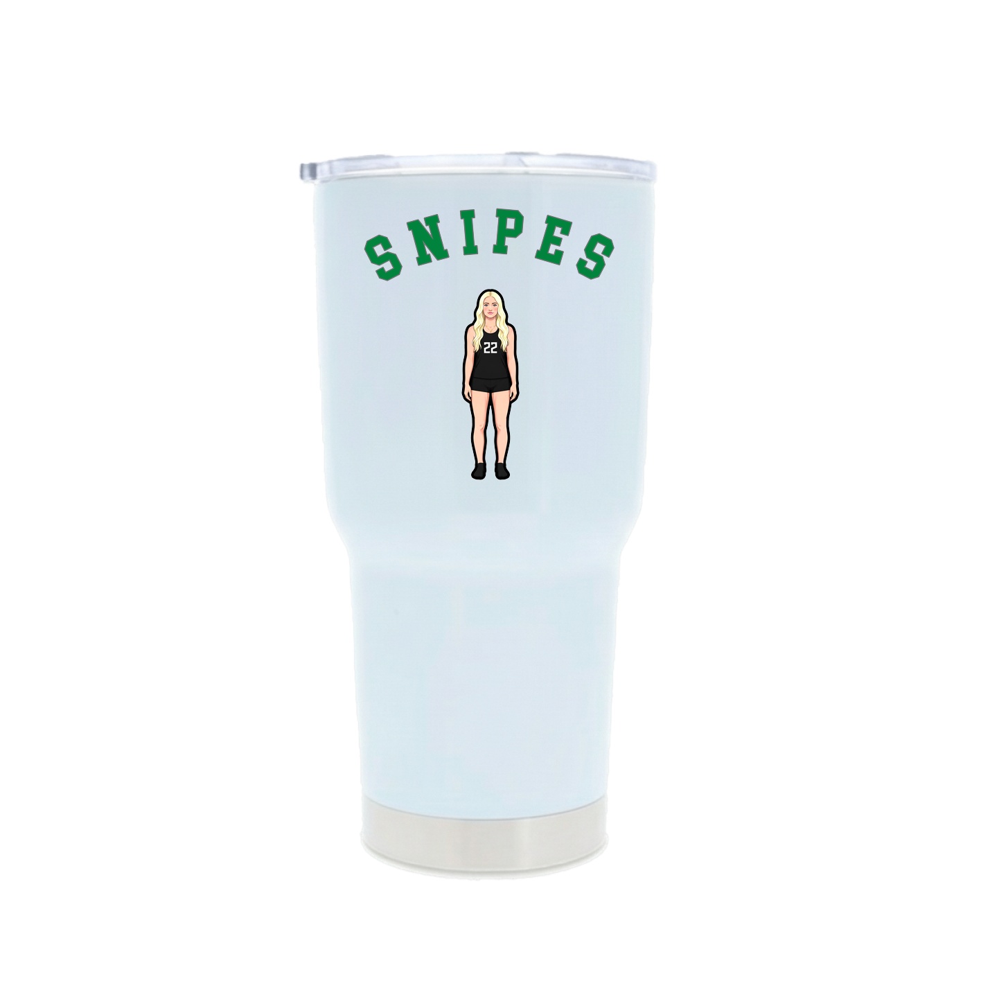 30oz Stainless Steel Tumbler — Shirsey Arch in White
