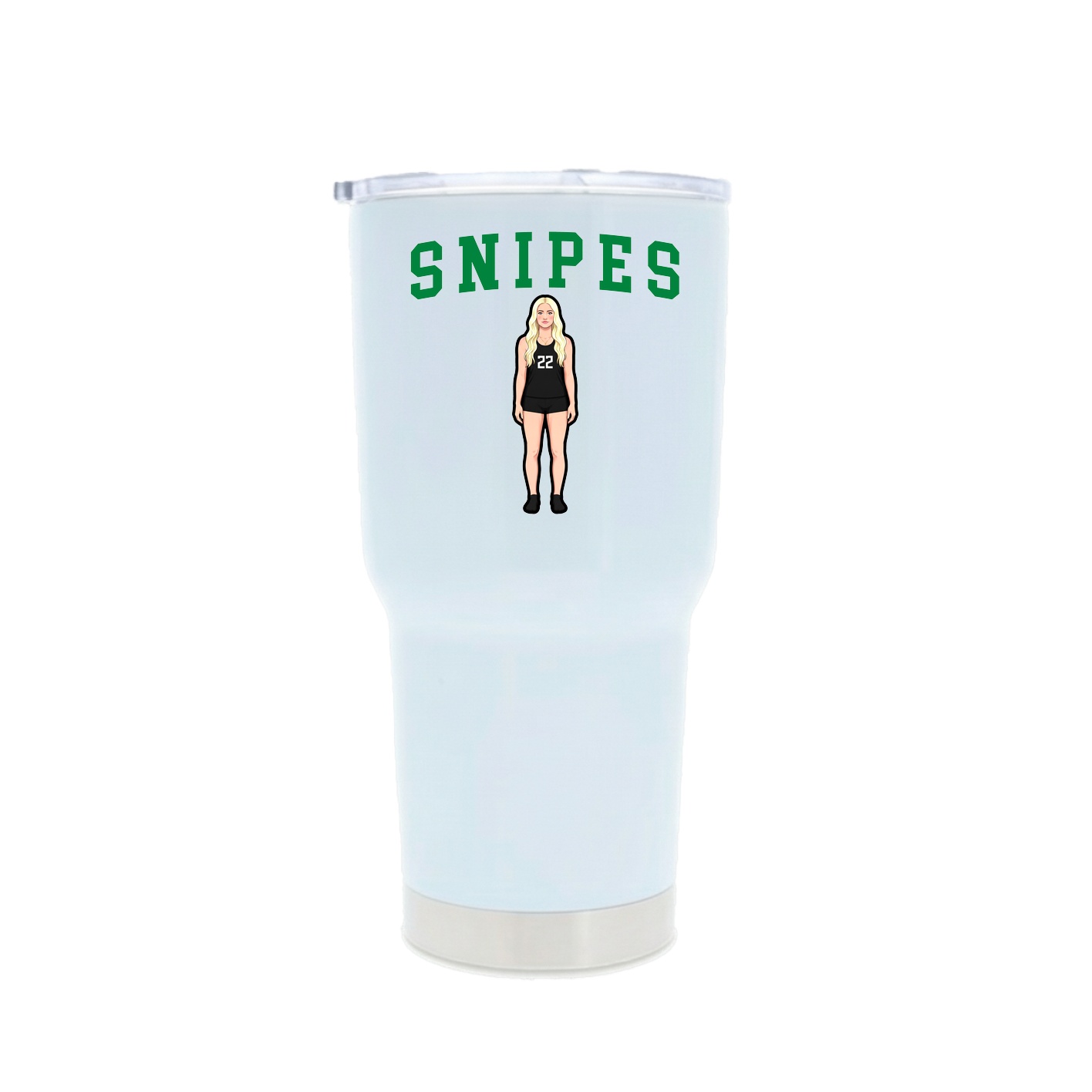 30oz Stainless Steel Tumbler — Shirsey in White