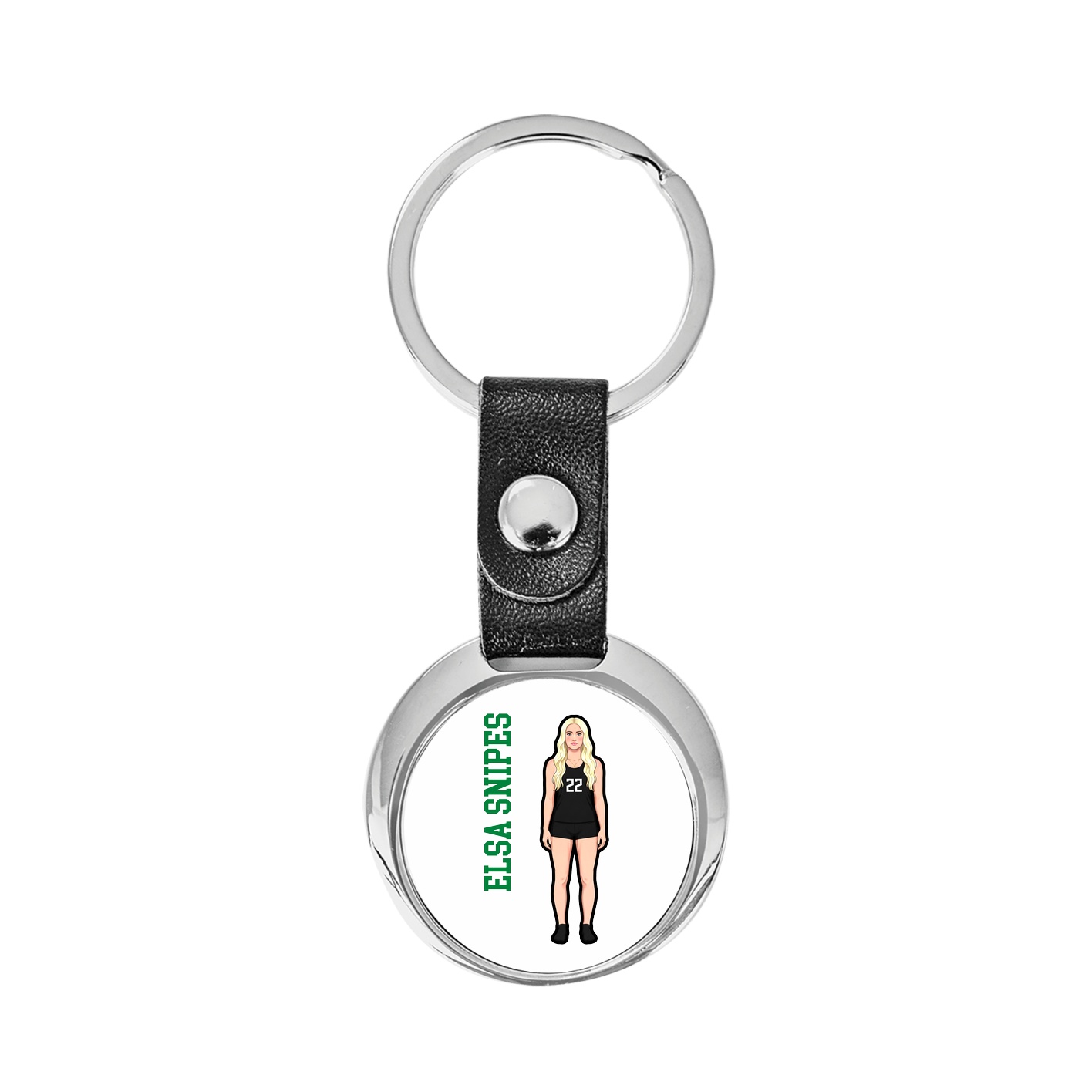 Key Chain — Name Vertical in Classic