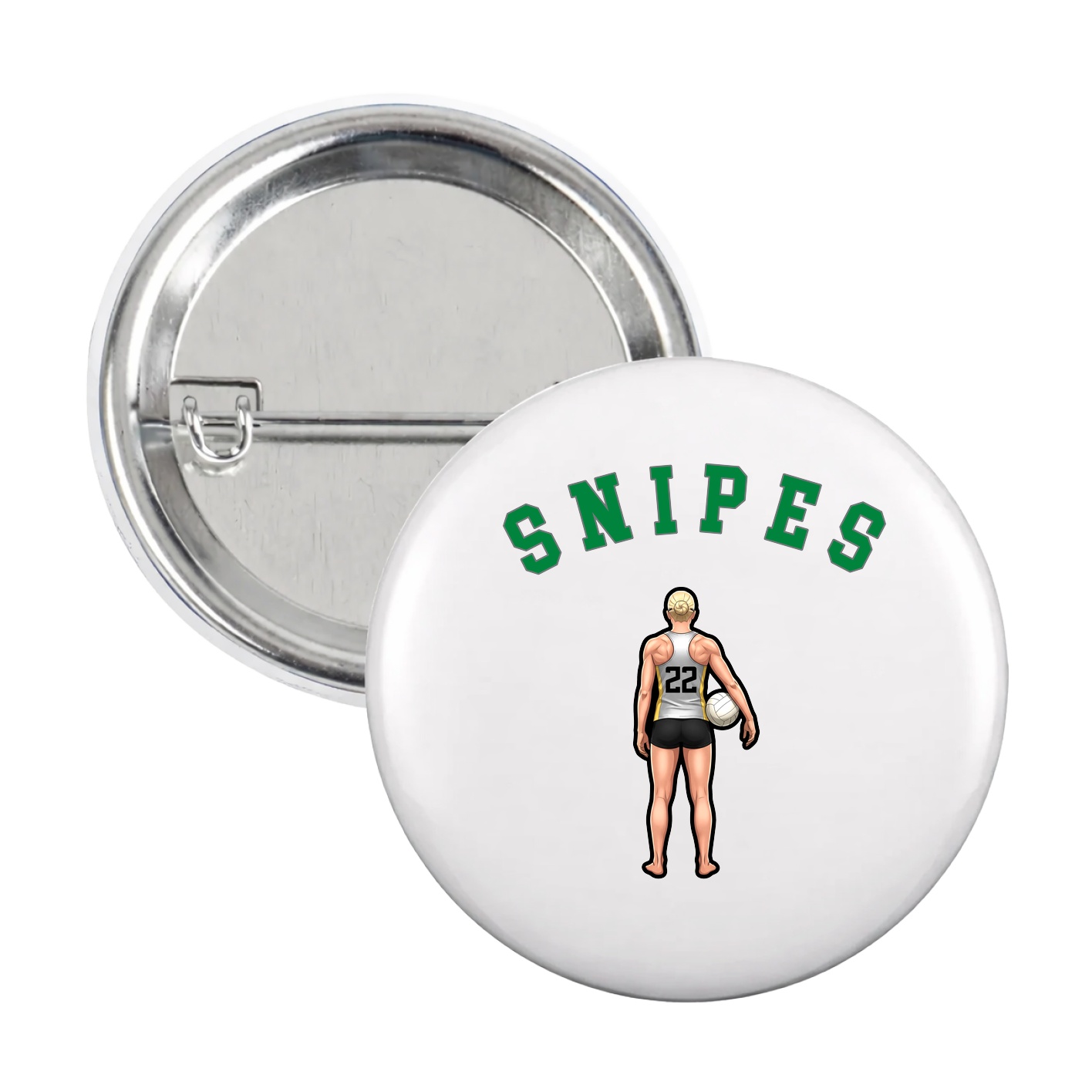 Game Day Button — Shirsey Arch in White