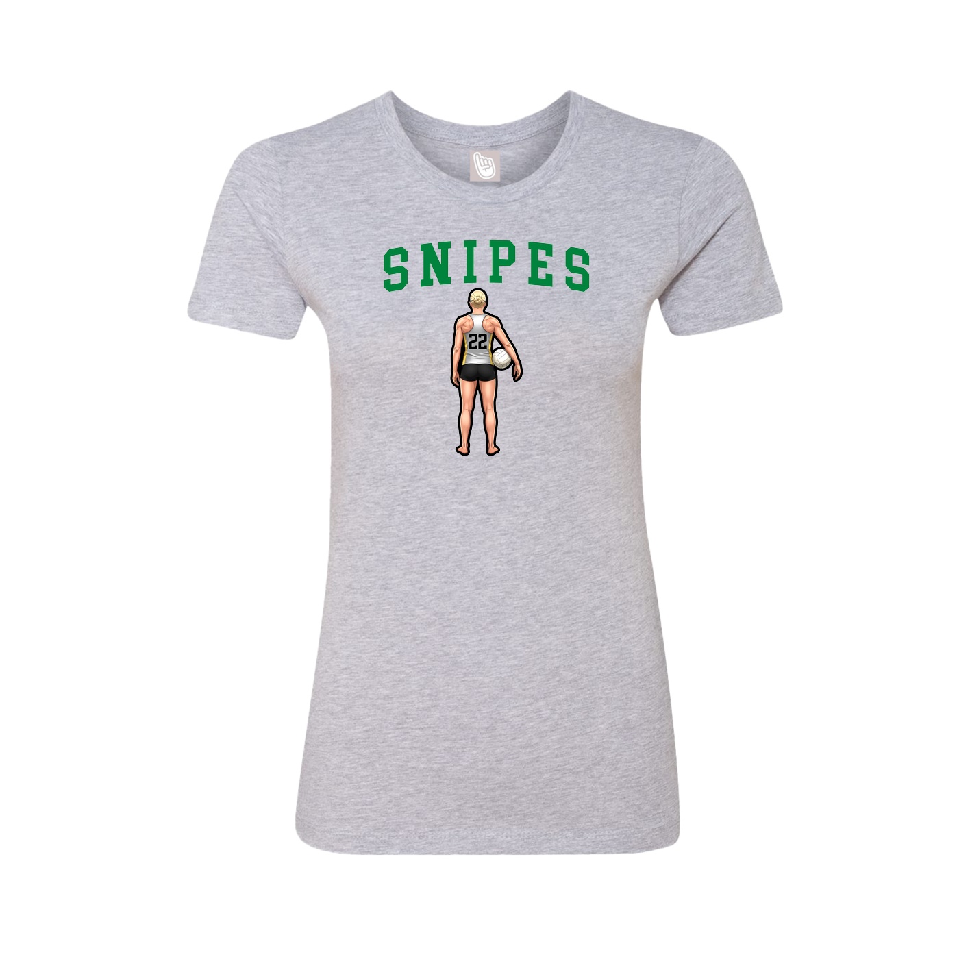 Fitted Women's Tee — Shirsey in Grey