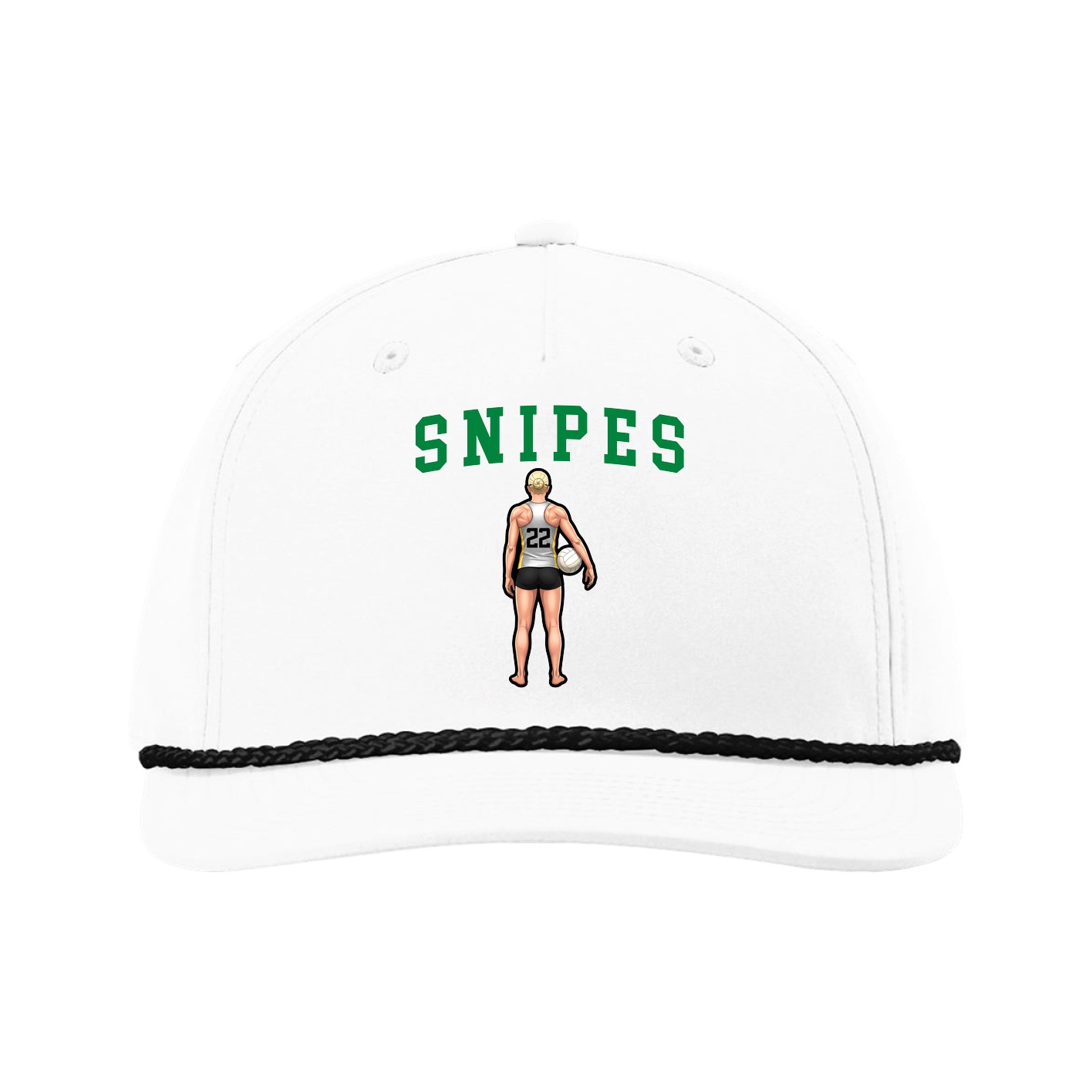 Five-Panel Classic Rope Cap — Shirsey in White