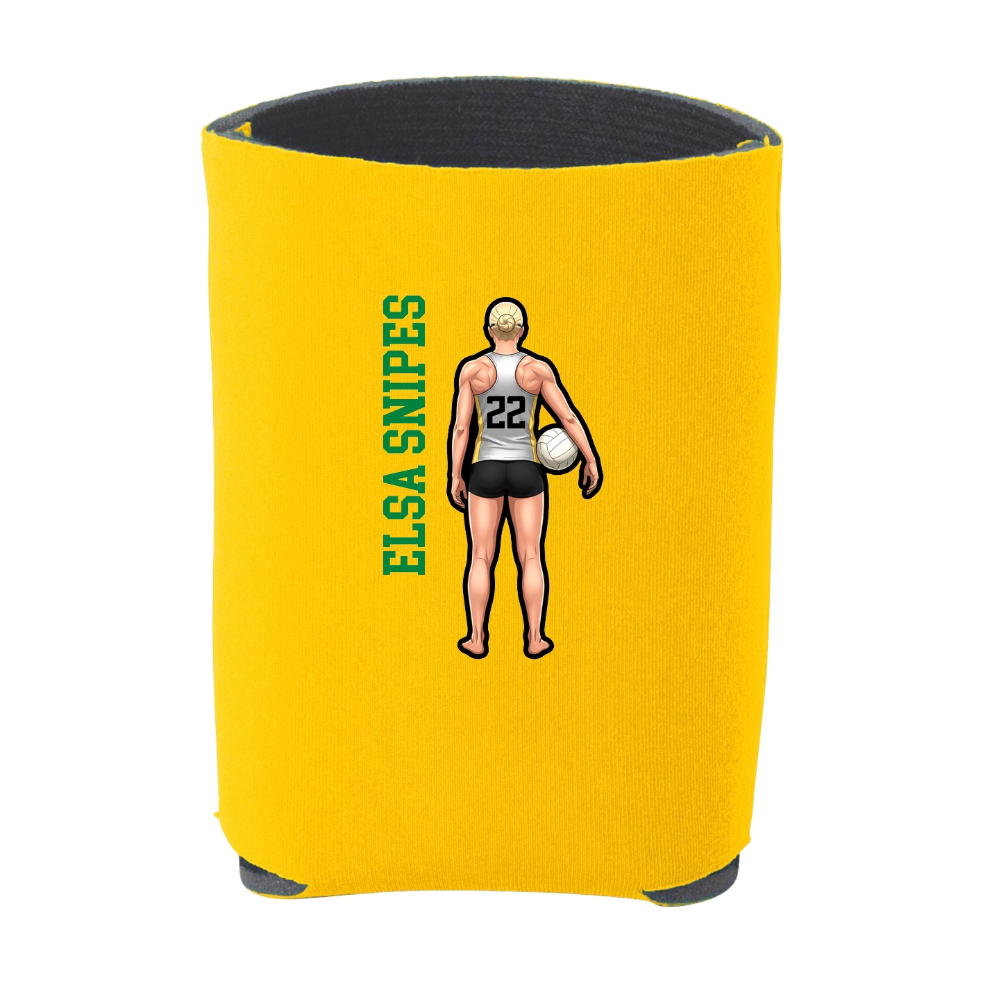 Can Holder — Name Vertical in Yellow