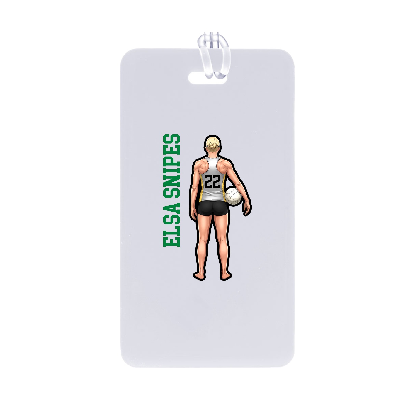 Bag Tag — Name Vertical in Classic