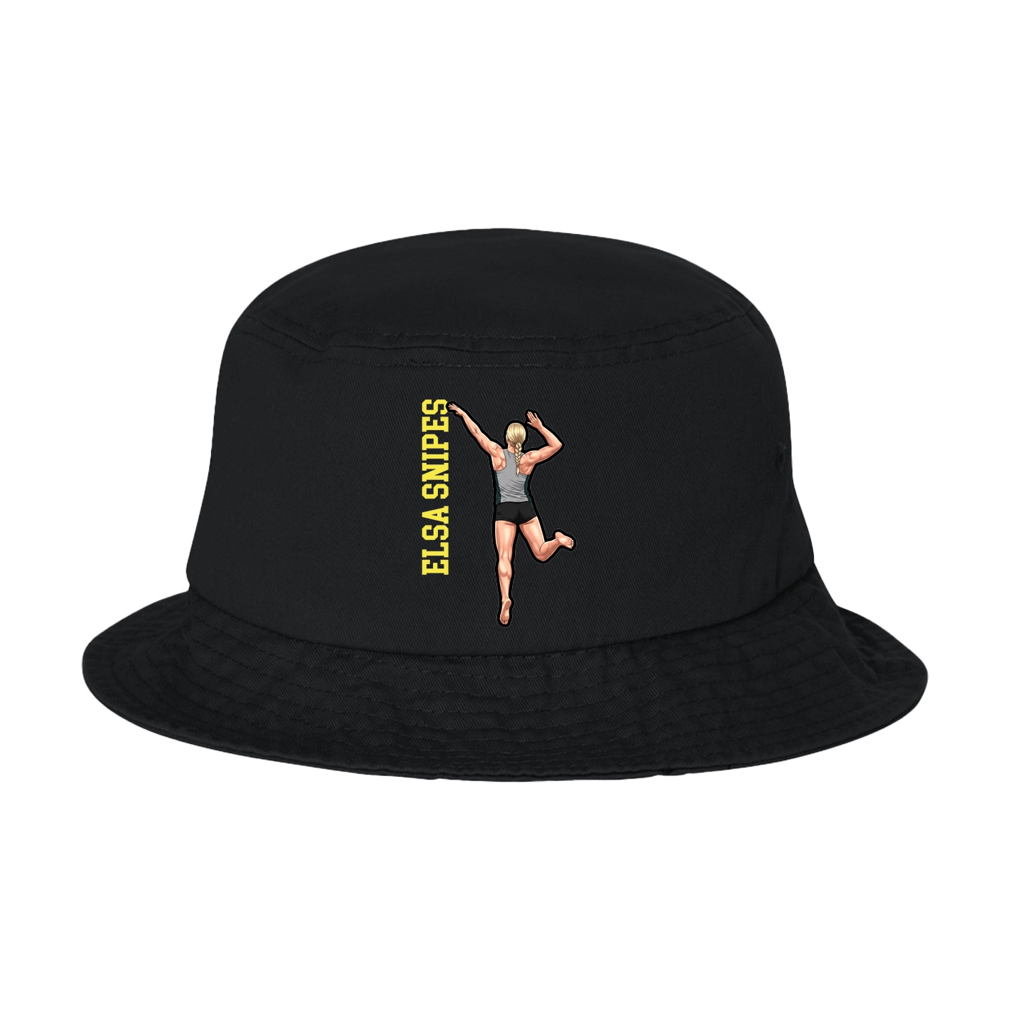 Bucket Cap — Name Vertical in Black