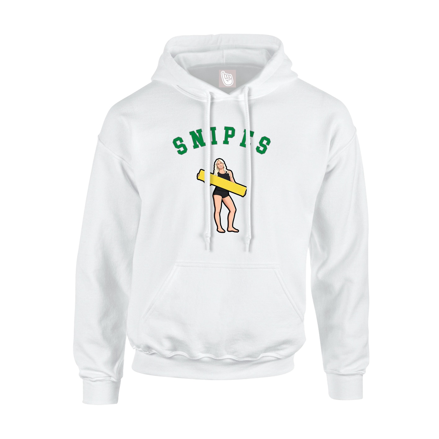 Youth Hoodie — Shirsey Arch in White