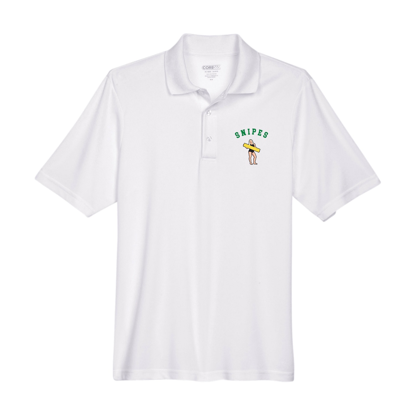 Performance Polo — Shirsey Arch in White