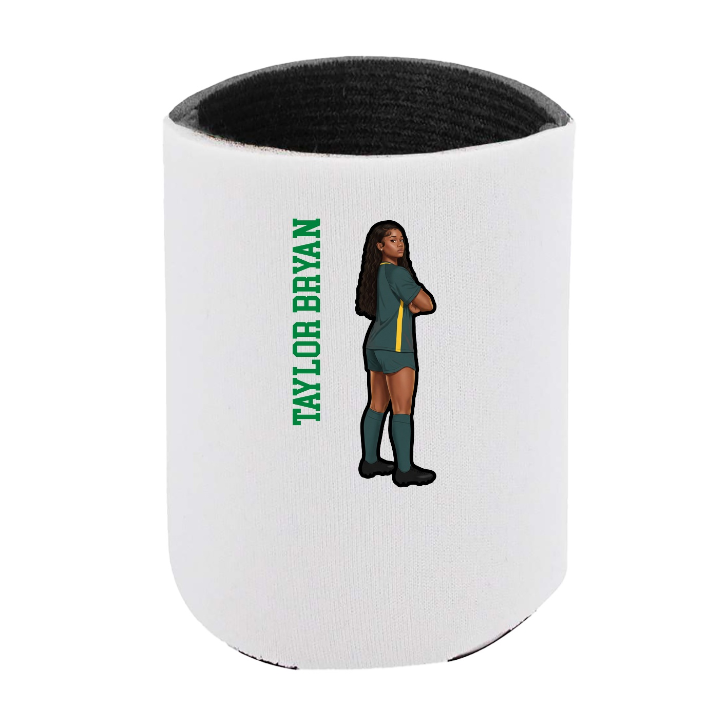 Can Holder — Name Vertical in White