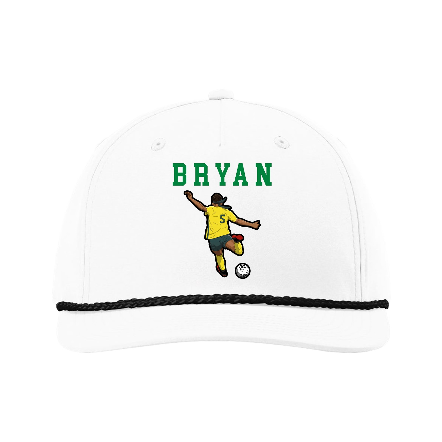 Five-Panel Classic Rope Cap — Shirsey in White