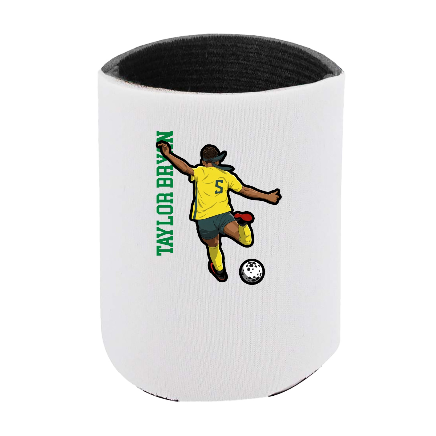 Can Holder — Name Vertical in White