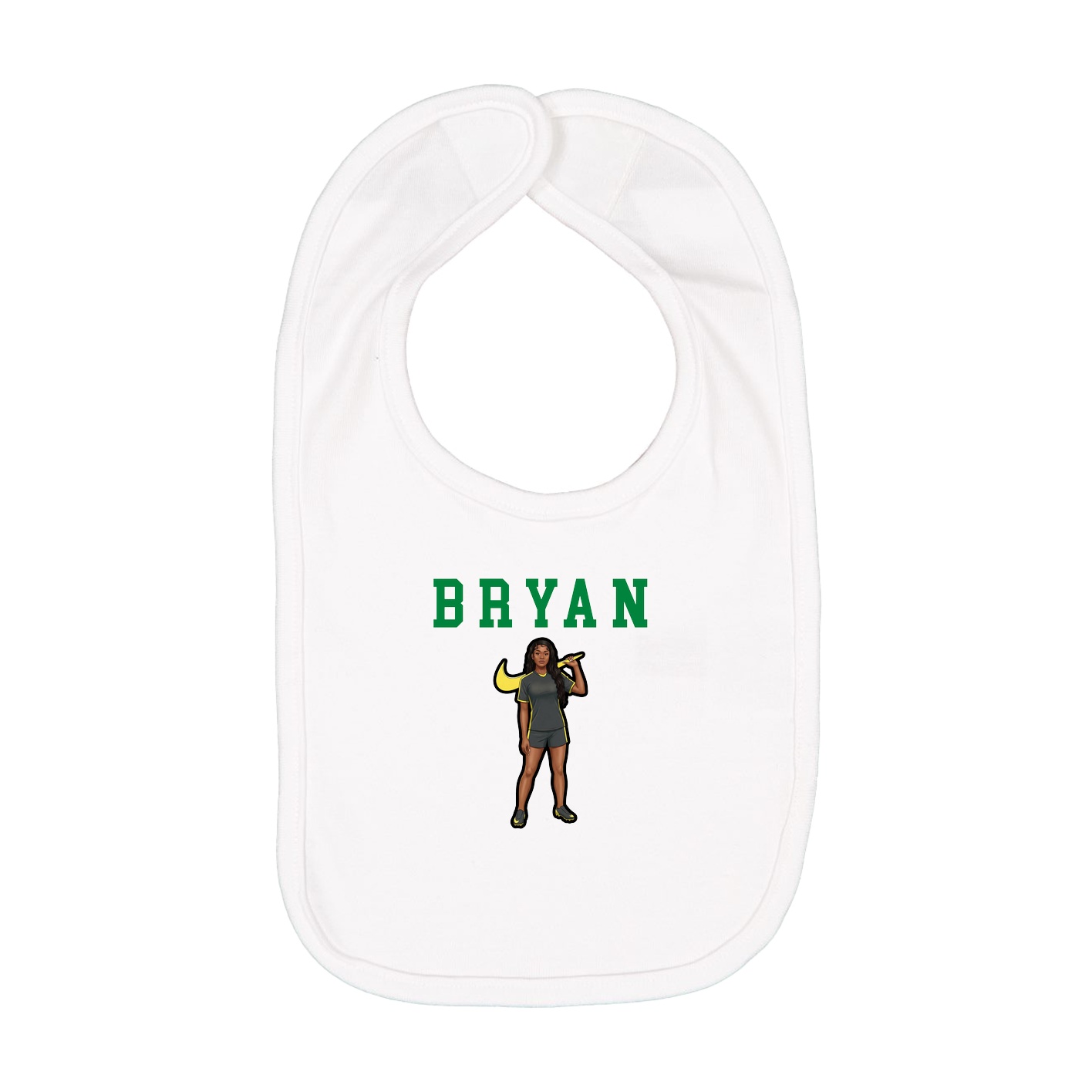 Infant Bib — Shirsey in White