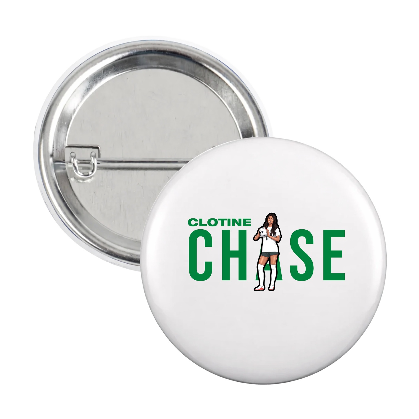 Game Day Button — Player Name in White