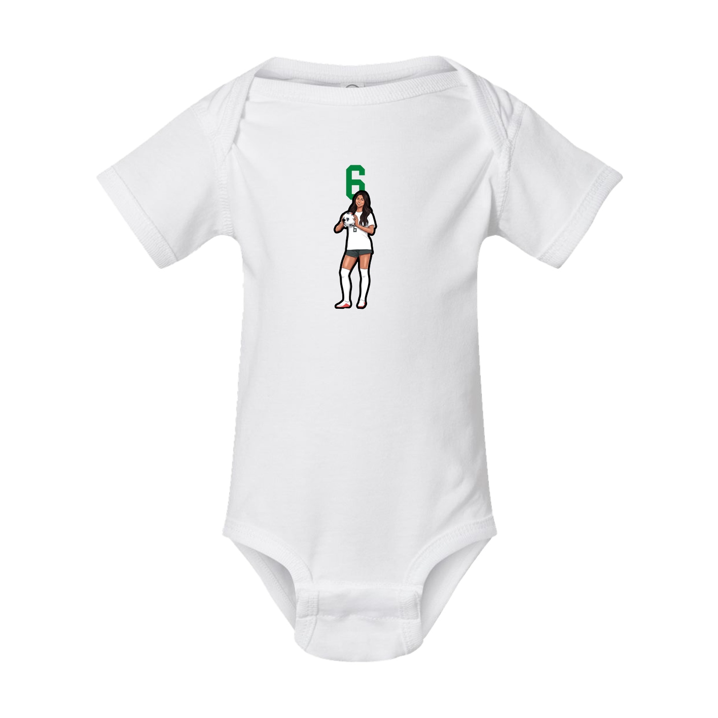 Baby Onesie — Number Top in White