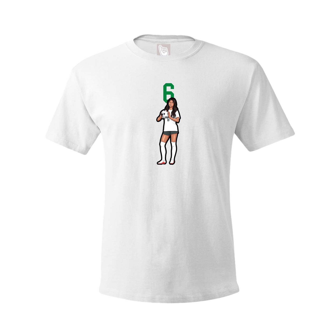 Tee — Number Top in White