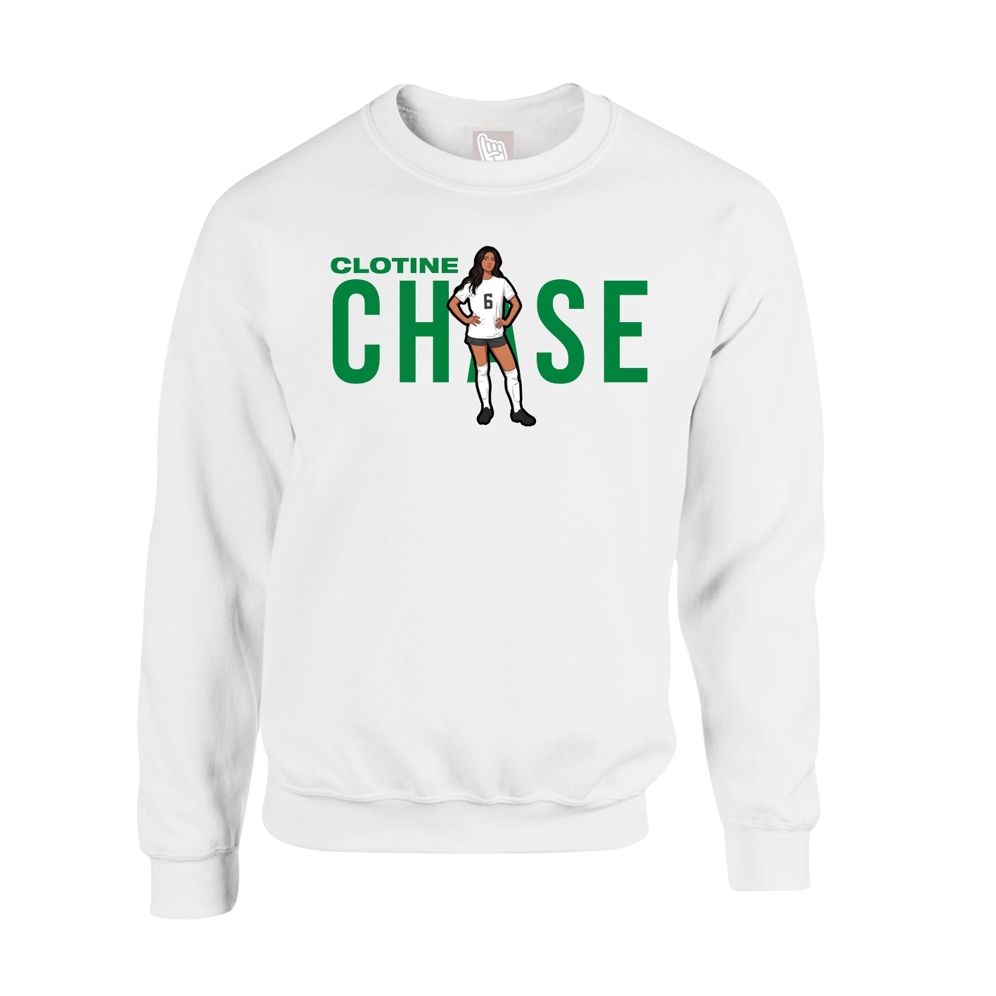 Fleece Crew — Player Name in White