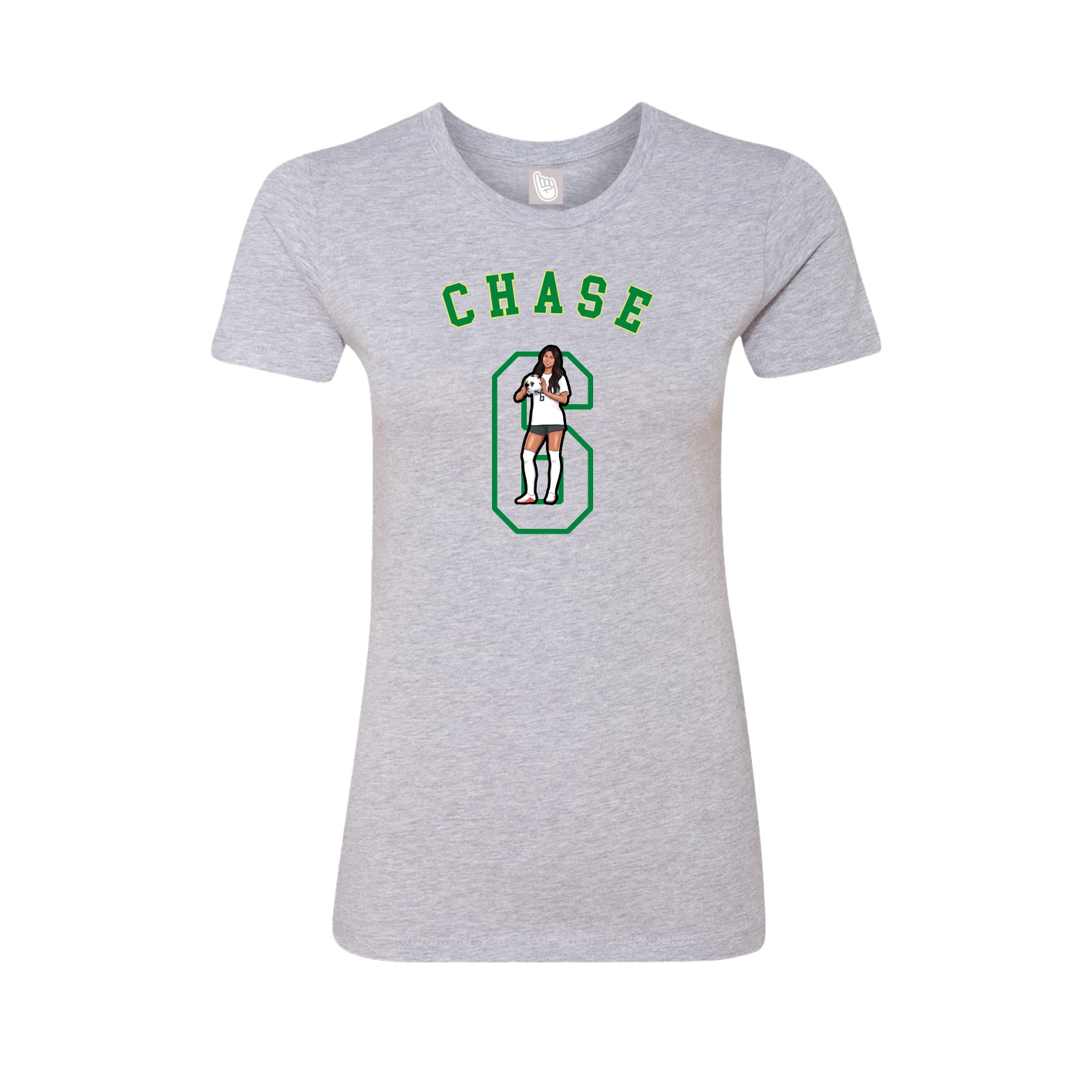Fitted Women's Tee — Shirsey Arch in Grey