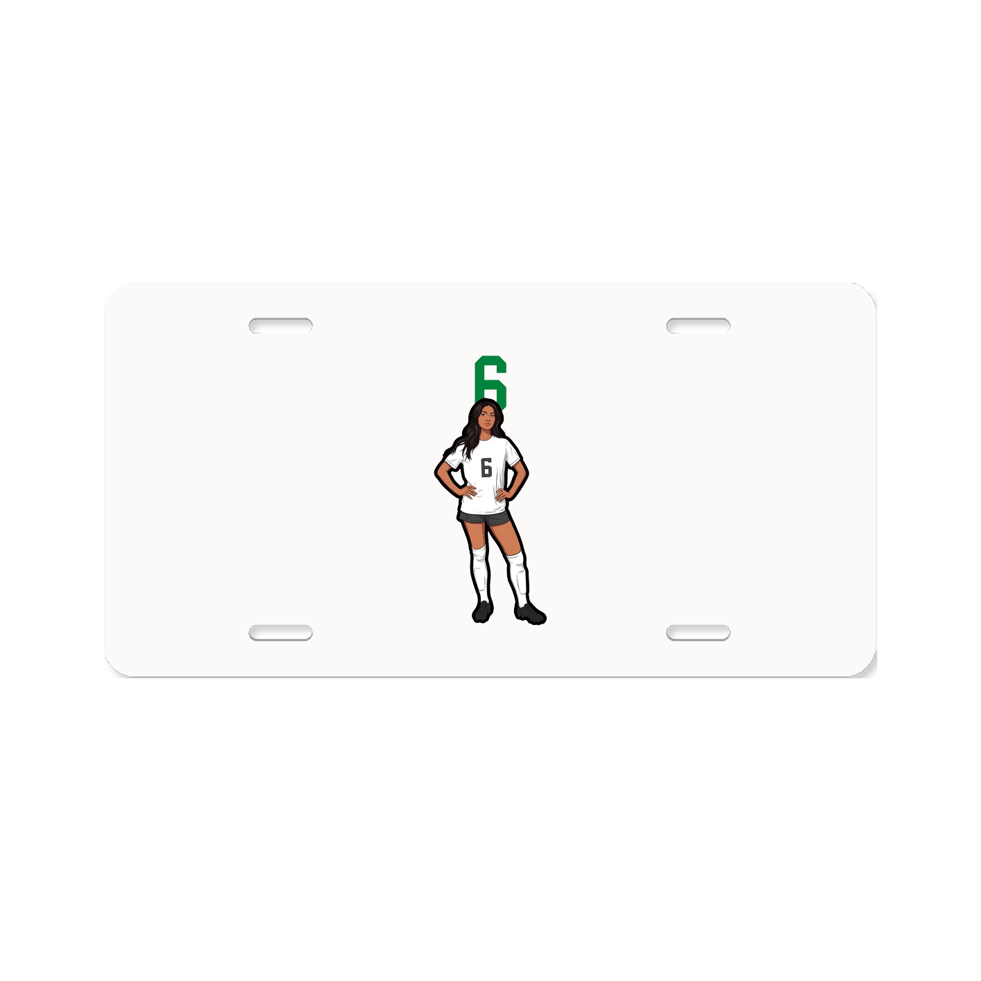 License Plate — Number Top in Classic