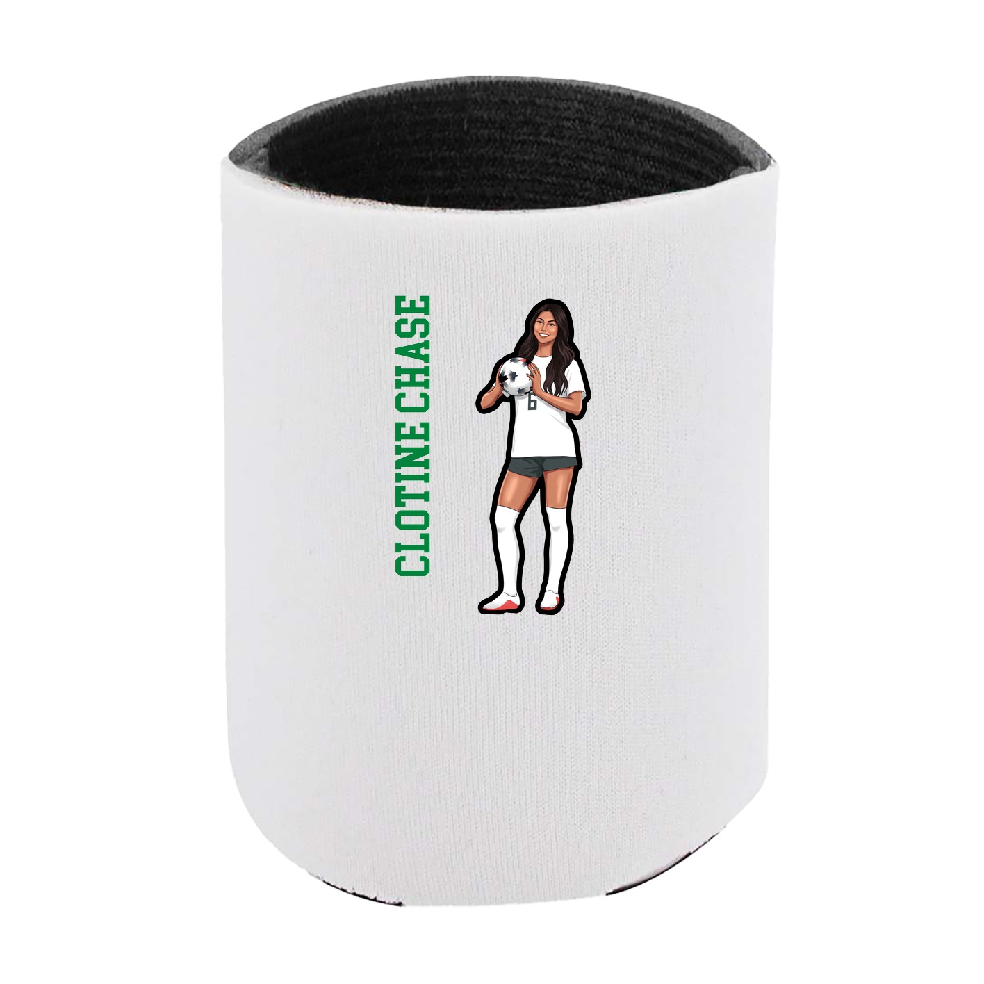 Can Holder — Name Vertical in White