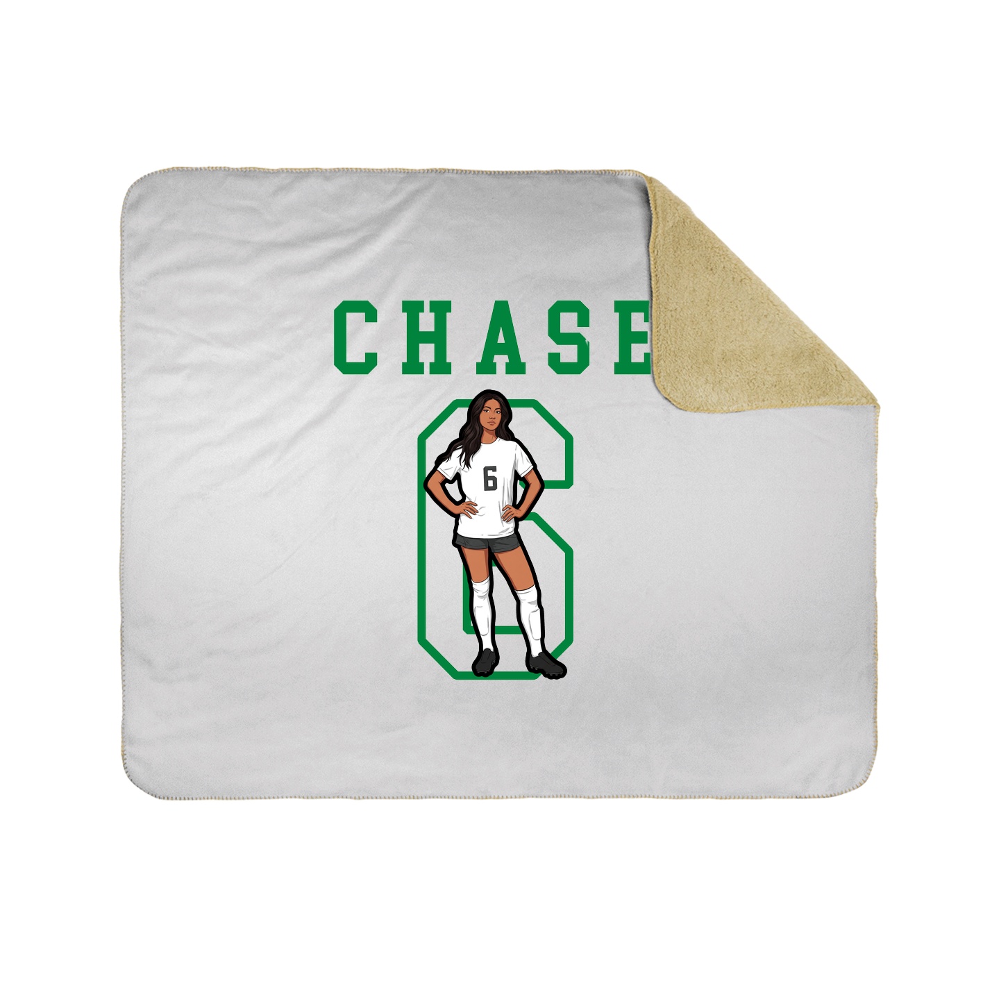 Throw Blanket — Shirsey in White