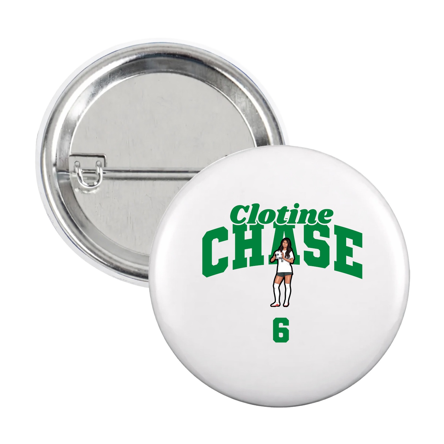 Game Day Button — Signature Arch in White