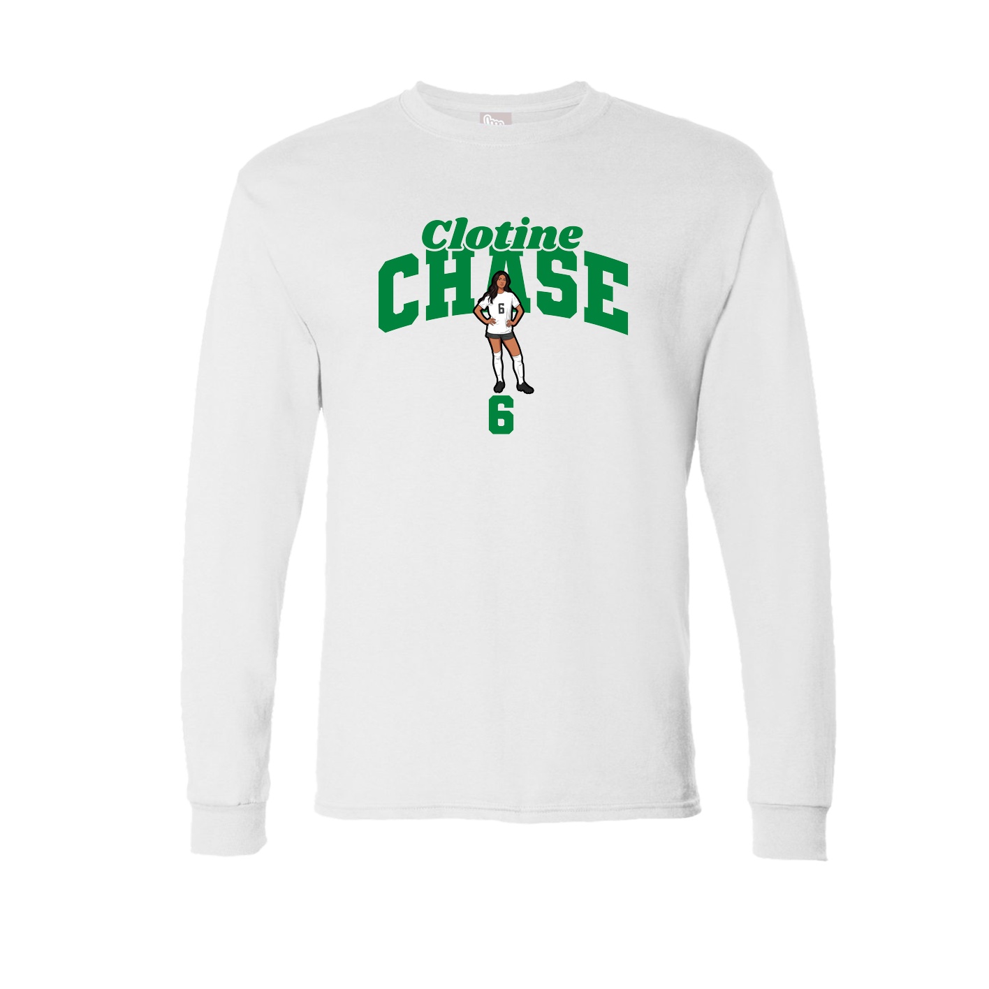 Long Sleeve Tee — Signature Arch in White